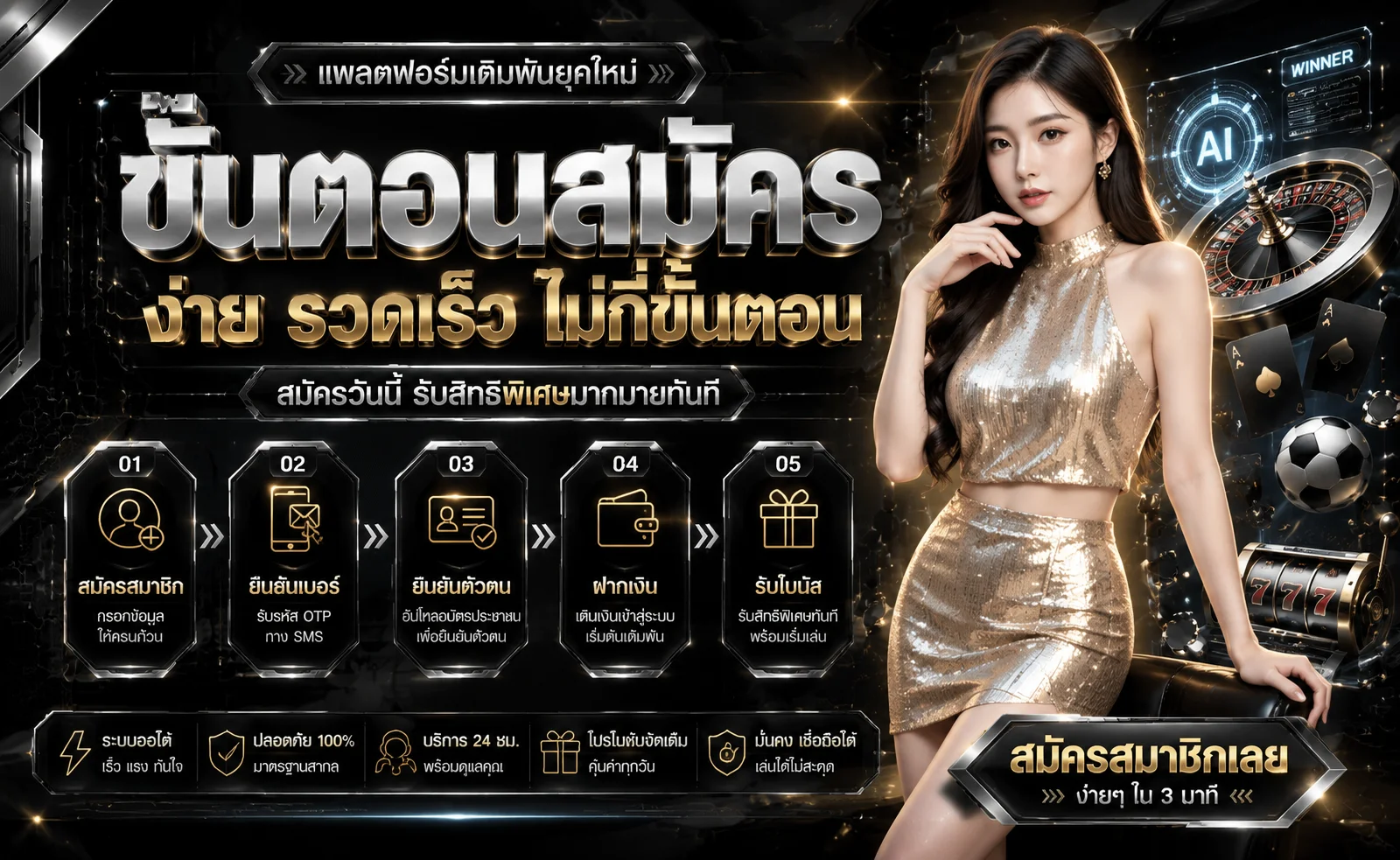 วิธีสมัครสมาชิก FLASH168 ง่ายใน 1 นาที รับโบนัสทันที